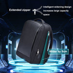 Zaino in pelle bovina con porta USB Type-C per laptop
