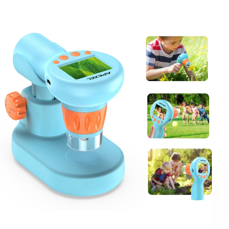 Il microscopio per bambini con schermo IPS APEXEL MS201 800x da 2,0 pollici supporta l'acquisizione di foto e video