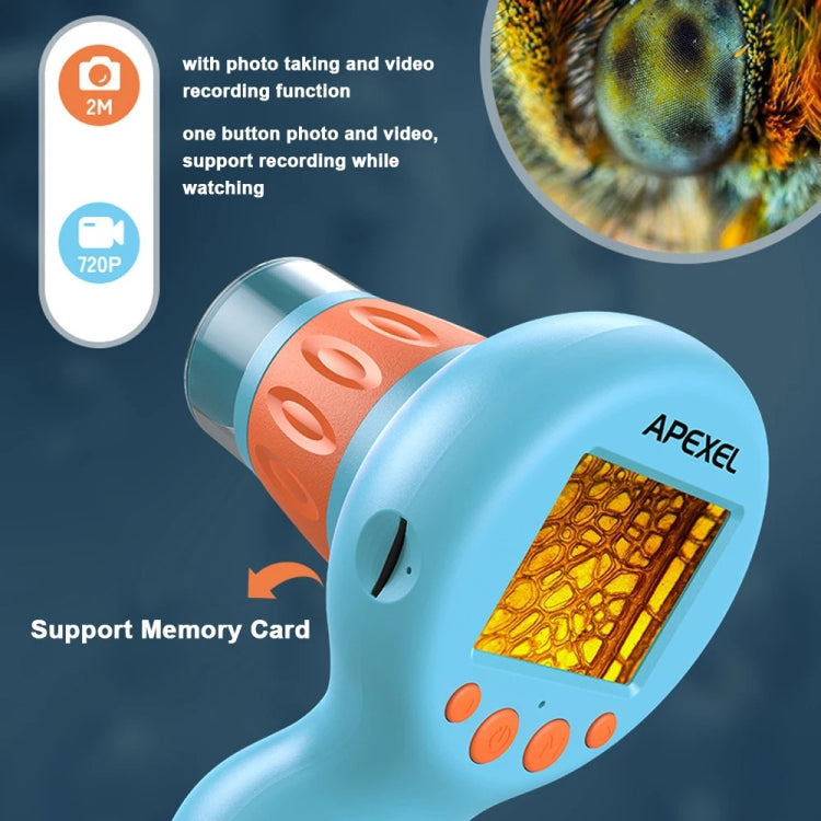 Microscopio digitale per bambini APEXEL MS201 800x 2 pollici