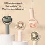 Mini ventilatore portatile da tavolo ricaricabile 3 velocità