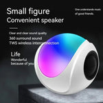 Altoparlante Bluetooth mini scheda luce colorata TWS SY-688 RGB, SY-688 White