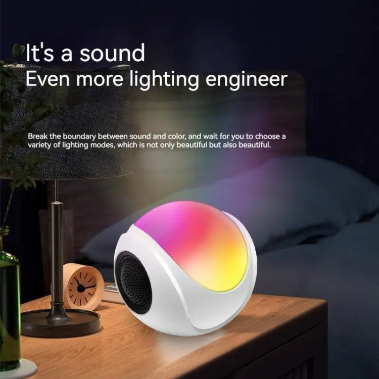 Altoparlante Bluetooth mini scheda luce colorata TWS SY-688 RGB, SY-688 White