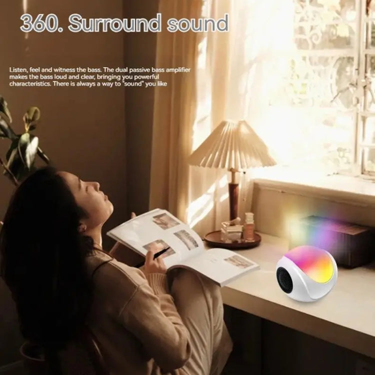 Altoparlante Bluetooth mini scheda luce colorata TWS SY-688 RGB, SY-688 White
