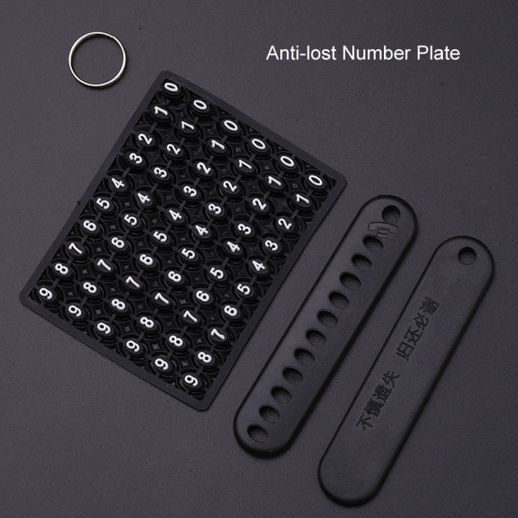 Per Volkswagen Key Cover Portachiavi multifunzionale Anti-smarrimento della targa, A, B, C, D, E, F, G, H