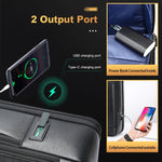 Zaino lavoro in pelle bovina con porta USB e Type-C