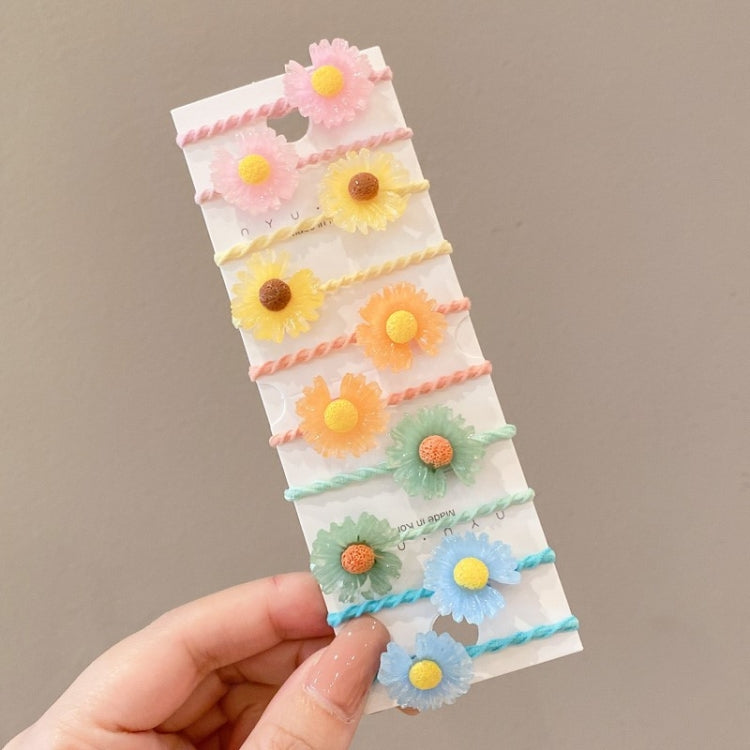 10 pz/set Fasce per capelli adorabili per bambini Anello per capelli piccolo infrangibile per bambini, Flowers 1, Avocado, Fruits And Vegetables, Flowers 2, Colorful Eight Petal Flowers, Pink Candy, Frog Animals, Ice Cream, Watermelon Fruits           ...