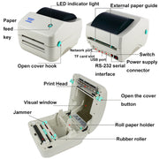 Stampante termica per codici a barre per cassieri del supermercato con porta USB Xprinter XP-450B, US Plug, EU Plug, UK Plug