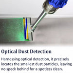 Testina morbida aspirapolvere con luce verde per Dyson