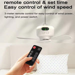 Mini ventilatore portatile con luce e telecomando 8000mAh