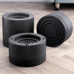 Base per lavatrice, poggiapiedi fissi ammortizzanti rialzati antiscivolo, Black 3.5cm, Black 6cm, Black 8.5cm