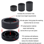 Base per lavatrice, poggiapiedi fissi ammortizzanti rialzati antiscivolo, Black 3.5cm, Black 6cm, Black 8.5cm
