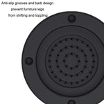 Base per lavatrice, poggiapiedi fissi ammortizzanti rialzati antiscivolo, Black 3.5cm, Black 6cm, Black 8.5cm