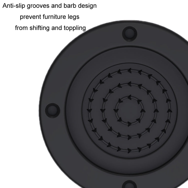 Base per lavatrice, poggiapiedi fissi ammortizzanti rialzati antiscivolo, Black 3.5cm, Black 6cm, Black 8.5cm