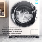 Base per lavatrice, poggiapiedi fissi ammortizzanti rialzati antiscivolo, Black 3.5cm, Black 6cm, Black 8.5cm
