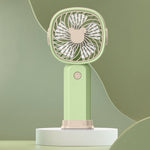 Mini ventilatore portatile multifunzione con supporto telefono