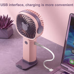 Mini ventilatore portatile multifunzione con supporto telefono