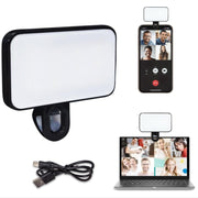 Clip selfie con luce LED ricaricabile a 3 temperature