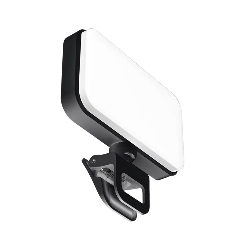 66 LED Selfie Fill Light Ricaricabile 3 modalità Luce tascabile con clip per telefono, laptop, tablet per riunioni, 66 LEDs  White, 66 LEDs  Black