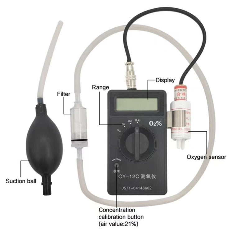 Analizzatore di ossigeno portatile CY-12C