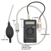 Analizzatore di ossigeno portatile CY-12C Dispositivo di misurazione dell'ossigeno a gamma completa, CY-12C
