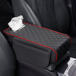 Scatola per braccioli per auto, scatola per fazzoletti interni ampliata, Black, Volcanic Red, Mocha Brown, Beige, Black Red, Gray, Brown