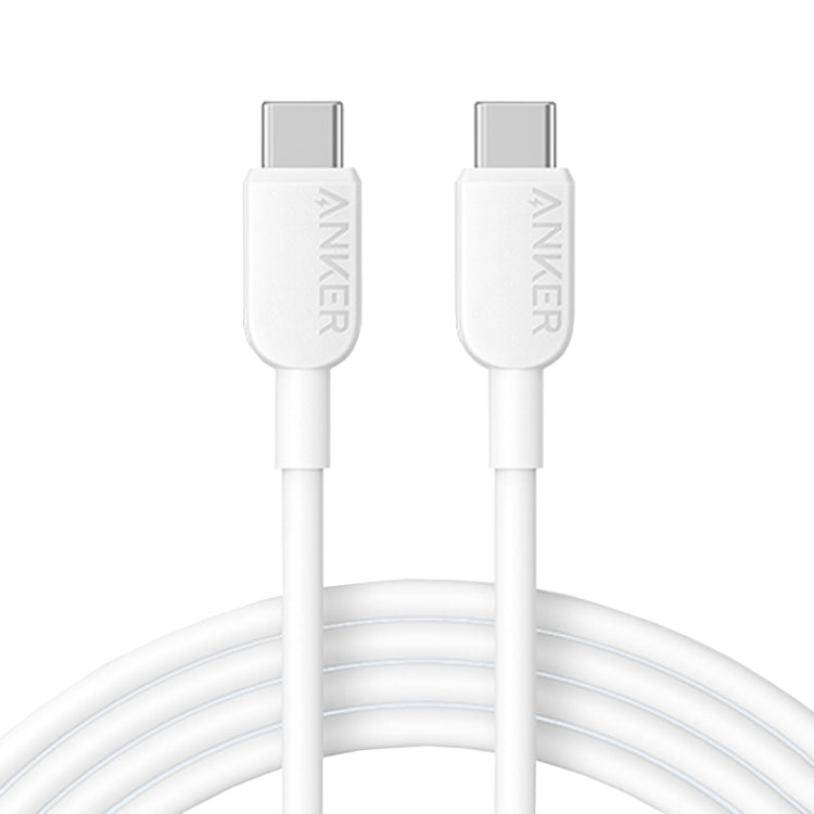 ANKER A81E1 Cavo di ricarica veloce a doppia testa per telefono cellulare doppio tipo C da 0,9 m 60 W