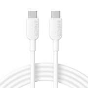 ANKER A81E1 Cavo di ricarica veloce a doppia testa per telefono cellulare doppio tipo C da 0,9 m 60 W