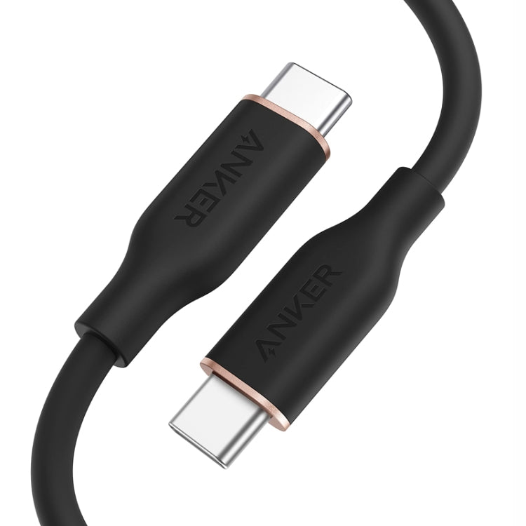 ANKER A8552 Powerline III Cavo dati doppio tipo C delicato sulla pelle da 0,9 m Cavo di ricarica rapida PD100W, 0.9m