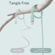 ANKER A8552 Powerline III Cavo dati doppio tipo C delicato sulla pelle da 0,9 m Cavo di ricarica rapida PD100W, 0.9m