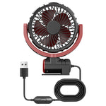 Ventola USB a testa singola con sterzo pieghevole per auto, Single-Head