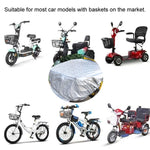 Batteria per auto Cestino anteriore Copertura antipioggia Cestino per bicicletta Borsa impermeabile universale, Large, Super Large