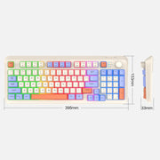 XUNSVFOX K94 Tastiera wireless Bluetooth Dual Mode Meccanica per computer portatile da gioco per ufficio