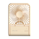 Ventilatore portatile pieghevole da tavolo con ricarica USB