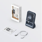 Ventilatore portatile pieghevole da tavolo con ricarica USB