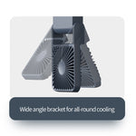 Ventilatore portatile pieghevole da tavolo con ricarica USB