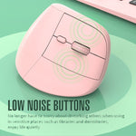 XUNSVFOX H5 Mouse verticale verticale dual mode Mouse da ufficio wireless ricaricabile