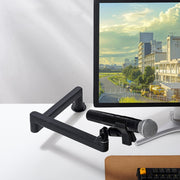 Supporto microfono da tavolo regolabile 360° in metallo