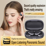 Auricolari Bluetooth con audio esterno stereo di tipo gancio con contenitore di ricarica