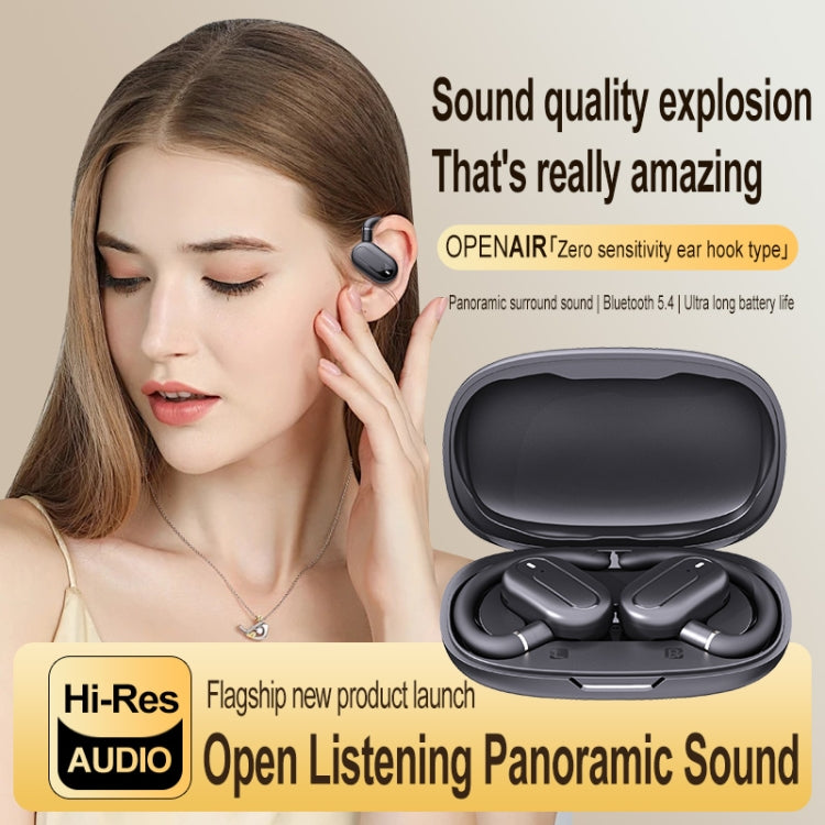 Auricolari Bluetooth con audio esterno stereo di tipo gancio con contenitore di ricarica