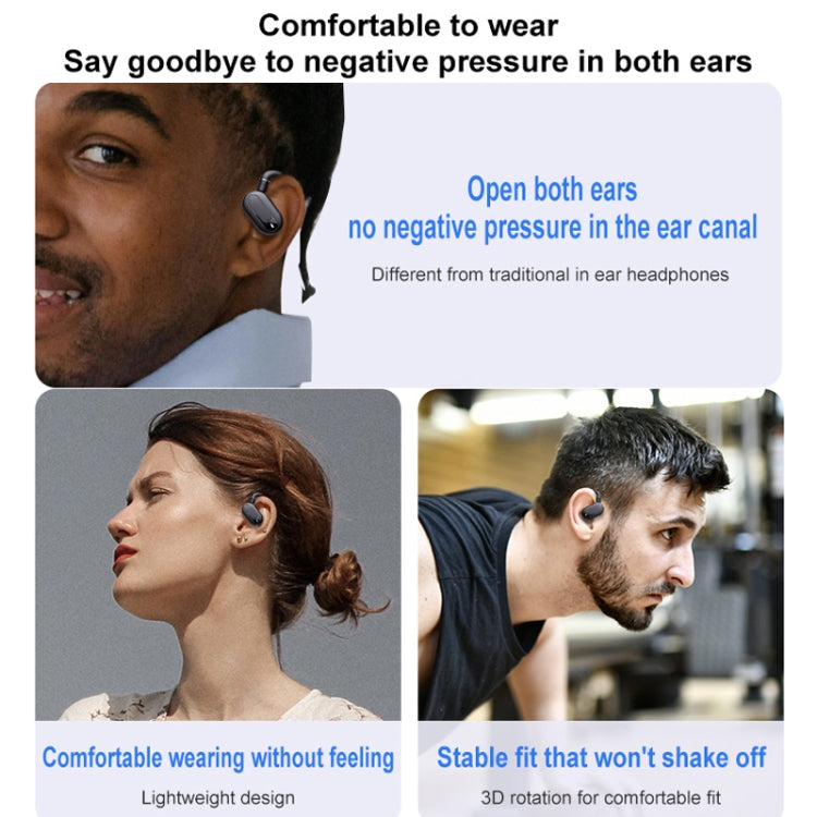 Auricolari Bluetooth con audio esterno stereo di tipo gancio con contenitore di ricarica