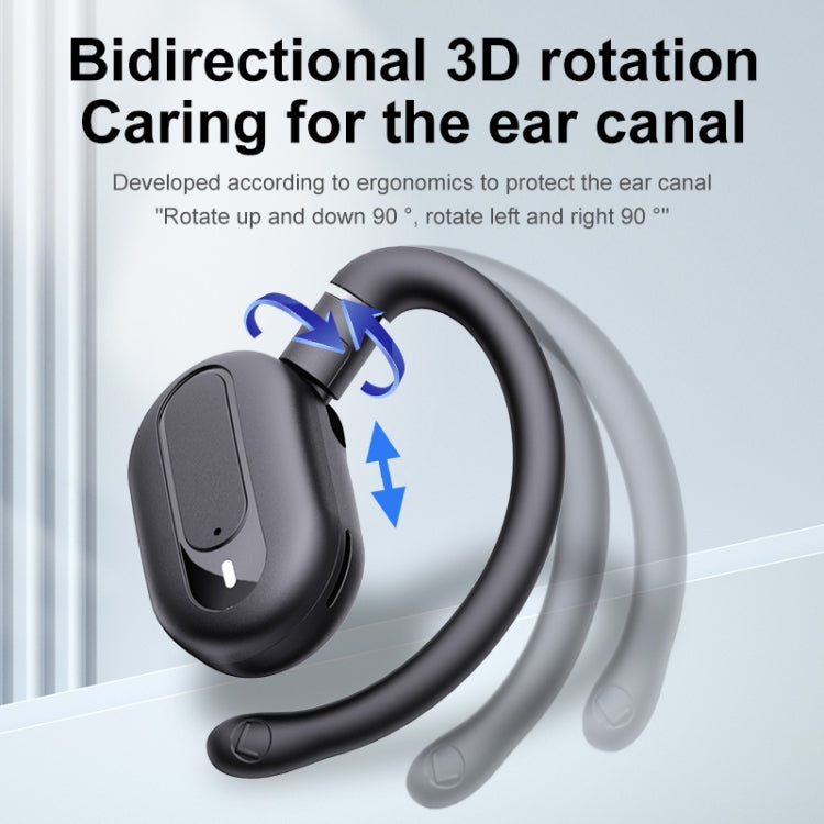 Auricolari Bluetooth con audio esterno stereo di tipo gancio con contenitore di ricarica