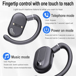 Auricolari Bluetooth con audio esterno stereo di tipo gancio con contenitore di ricarica