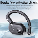Auricolari Bluetooth con audio esterno stereo di tipo gancio con contenitore di ricarica