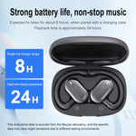 Auricolari Bluetooth con audio esterno stereo di tipo gancio con contenitore di ricarica