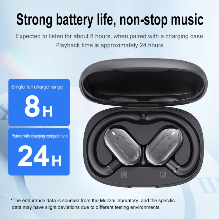 Auricolari Bluetooth con audio esterno stereo di tipo gancio con contenitore di ricarica
