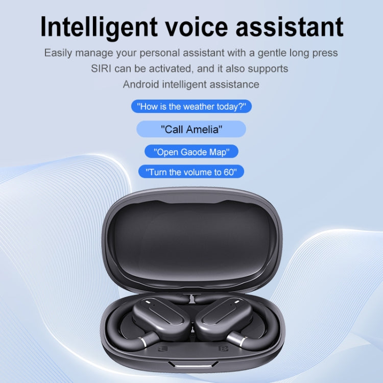 Auricolari Bluetooth con audio esterno stereo di tipo gancio con contenitore di ricarica