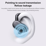 Auricolari Bluetooth con audio esterno stereo di tipo gancio con contenitore di ricarica