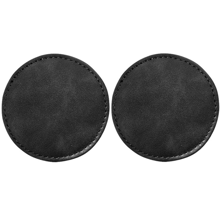 2 pezzi/set decorazione interna per auto sottobicchiere antiscivolo in pelle scamosciata per auto