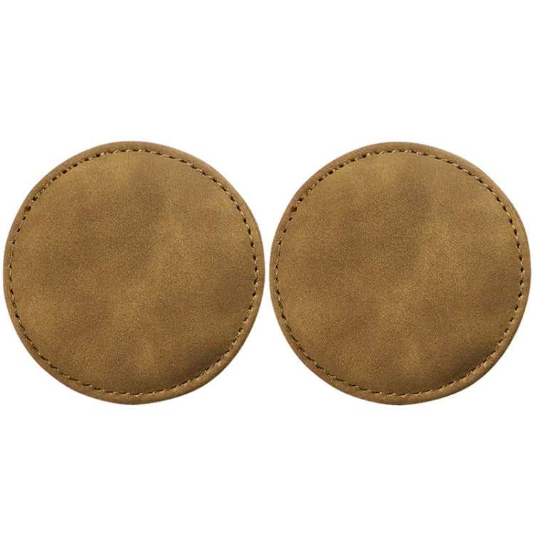 2 pezzi/set decorazione interna per auto sottobicchiere antiscivolo in pelle scamosciata per auto