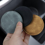 2 pezzi/set decorazione interna per auto sottobicchiere antiscivolo in pelle scamosciata per auto